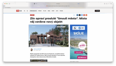 Zlín opraví proslulé „šmoulí město“. Místo něj vznikne nový objekt
