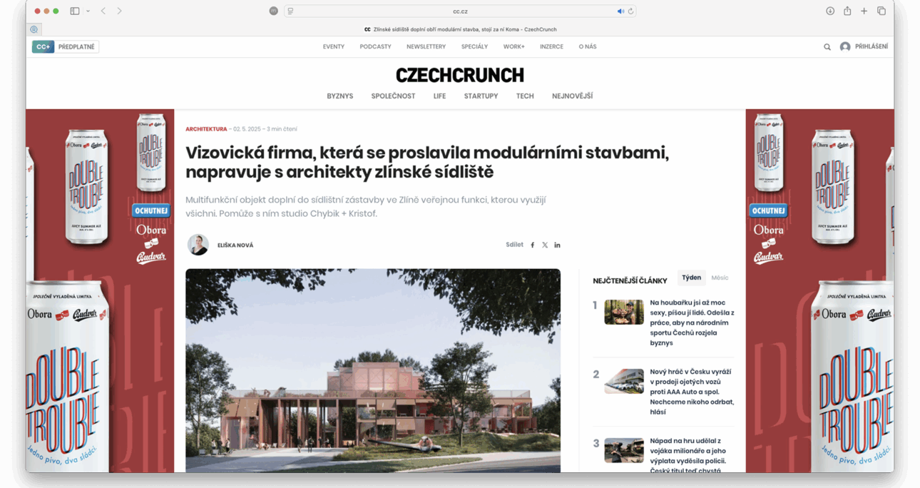 Vizovická firma, která se proslavila modulárními stavbami, napravuje s architekty zlínské sídliště